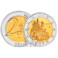 Allemagne 2 euros UNC 2012 - BAVIÈRE - D - Munich