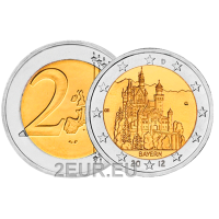 Allemagne 2 euros UNC 2012 - BAVIÈRE - G - Karlsruhe