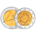 Allemagne 2 euros UNC 2012 - 10 Years of Euro Cash - D - Munich