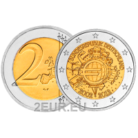 Allemagne 2 euros UNC 2012 - 10 Years of Euro Cash - F - Stuttgart Allemagne 2 euros UNC 2012 - 10 Years of Euro Cash - F - Stuttgart
