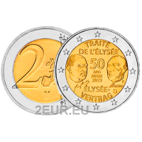 Allemagne 2 euros UNC 2013 - 50 Ans du Traité de l'Elysée - F - Stuttgart Allemagne 2 euros UNC 2013 - 50 Ans du Traité de l'Elysée - F - Stuttgart