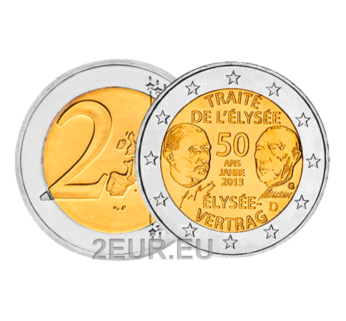 Allemagne 2 euros UNC 2013 - 50 Ans du Traité de l'Elysée - G - Karlsruhe
