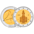 Allemagne 2 euros UNC 2015 - Église Saint-Paul - G - Karlsruhe