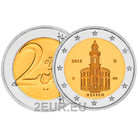Allemagne 2 euros UNC 2015 - Église Saint-Paul - D - Munich