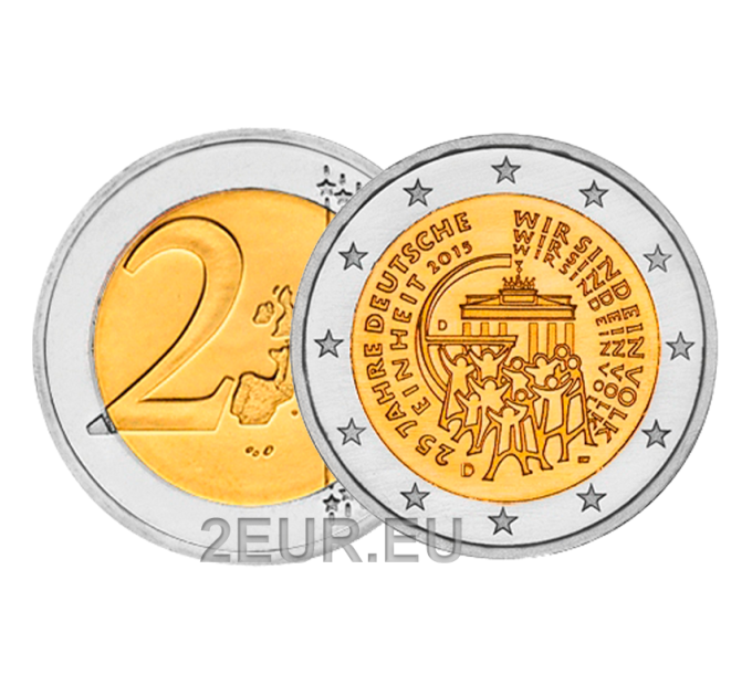 Allemagne 2 euros UNC 2015 - 25 ans de l'unité allemande - J - Hambourg