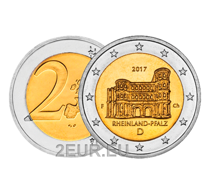 Allemagne 2 euros UNC 2017 - Rhénanie-Palatinat - F - Stuttgart