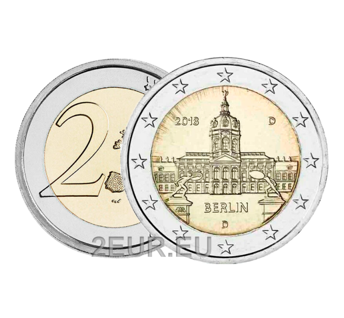Allemagne 2 euros UNC 2018 - Château de Charlottenburg - D - Munich