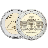 Allemagne 2 euros UNC 2019 - Bundesrat - J - Hambourg