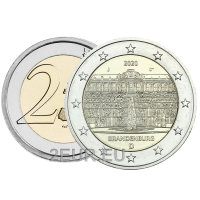 Allemagne 2 euros UNC 2020 - Palais de Potsdam - J - Hambourg