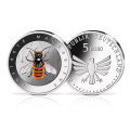 Allemagne 5 euros UNC 2023-2 - Le monde merveilleux des insectes - Abeille maçonne rouge