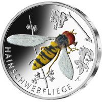 Allemagne 5 euros UNC 2024 - Le monde merveilleux des insectes - Hoverfly du bosquet