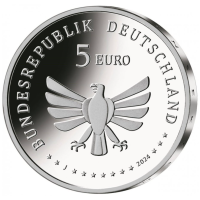 Allemagne 5 euros UNC 2024 - Le monde merveilleux des insectes - Bourdon à queue rouge