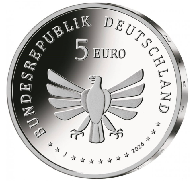 Allemagne 5 euros UNC 2024 - Le monde merveilleux des insectes - Bourdon à queue rouge