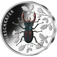 Allemagne 5 euros UNC 2024 - Le monde merveilleux des insectes - Coléoptère du cerf