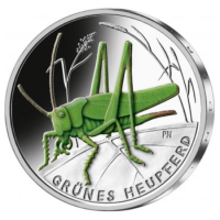 Allemagne 5 euros UNC 2024 - Le monde merveilleux des insectes - Le grillon vert