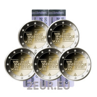 Allemagne 2 euros rouler UNC 2025 - 35 ans d'unité allemande - ADFGJ