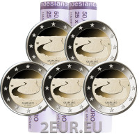 Allemagne 2 euros rouler UNC 2025 - SARRE - ADFGJ