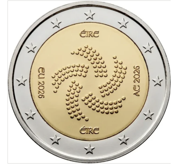 Irlande 2 euros rouleau 2026 – Présidence irlandaise du Conseil de l'UE