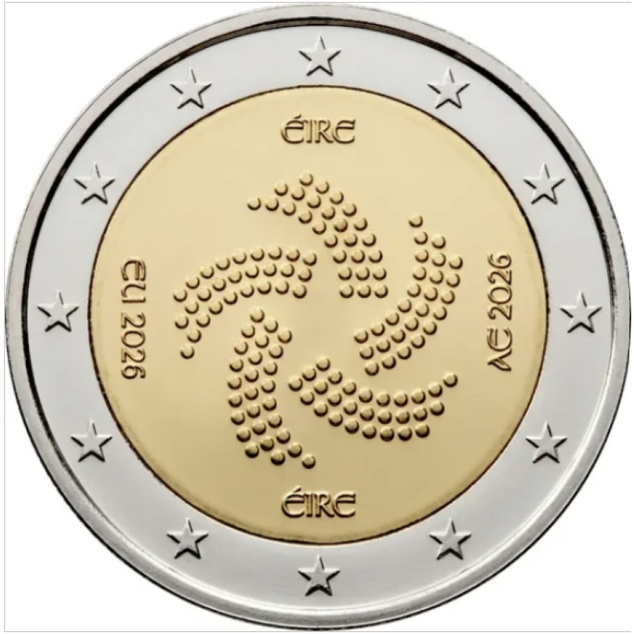 Irlande 2 euros rouleau 2026 – Présidence irlandaise du Conseil de l'UE