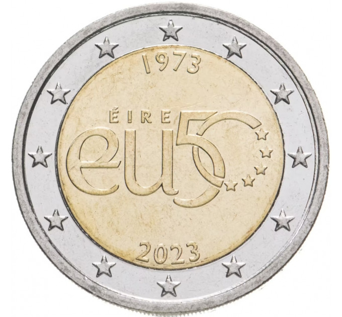Irlande 2 euros UNC 2023 - 50 ans d'adhésion de l'Irlande à l'Union européenne