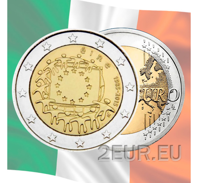 Irlande 2 euros UNC 2015 - 30e anniversaire du drapeau de l'UE