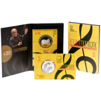 Italie 5 euros BU 2021 - Série des grands artistes italiens - Ennio Morricone