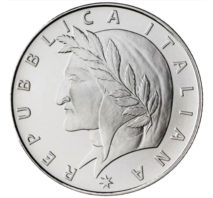 Italie 5 euros Argent PROOF 2021 - 700e anniversaire de la mort de Dante Alighieri