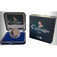 Italie 5 euros Argent PROOF 2021 - 450e anniversaire de la naissance de Caravage