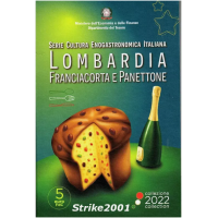 Italie 5 euros BU 2022 - La culture gastronomique et œnologique italienne - Lombardie - Franciacorta et Panettone