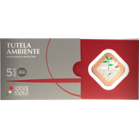 Italie 5 euros BU 2023 - La protection de l'environnement dans la Constitution italienne