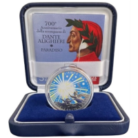 Italie 5 euros Argent PROOF 2023 - 700e anniversaire du décès de Dante Alighieri - Paradiso