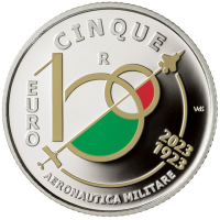 Italie 5 euros Argent PROOF 2023 - Centenaire de l'Armée de l'Air italienne