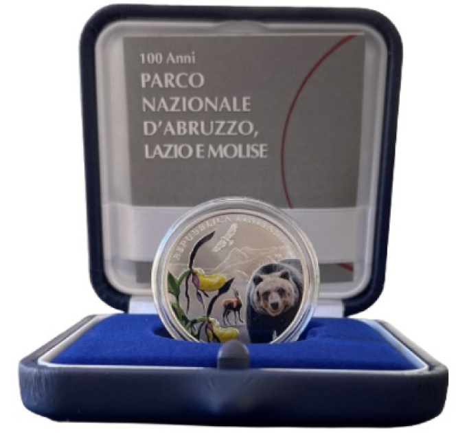 Italie 5 euros Argent PROOF 2023 - 100 ans de la création du Parc National des Abruzzes, du Latium et du Molise