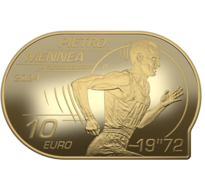 Italie 10 euros Argent PROOF 2024 - Championnats d'Europe d'athlétisme - Pietro Mennea