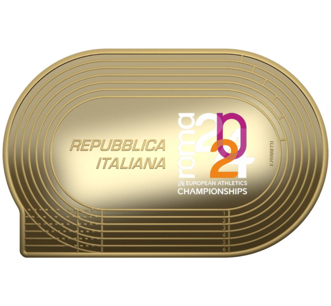 Italie 10 euros Argent PROOF 2024 - Championnats d'Europe d'athlétisme - Pietro Mennea