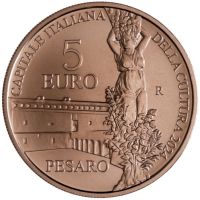 Italie 5 euros BU 2024 - Capitales culturelles italiennes - PESARO