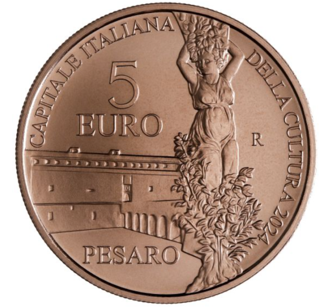 Italie 5 euros BU 2024 - Capitales culturelles italiennes - PESARO