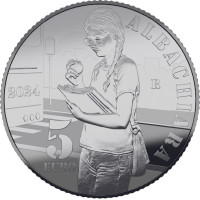 Italie 5 euros Argent PROOF 2024 - Chansons italiennes - Albachiara