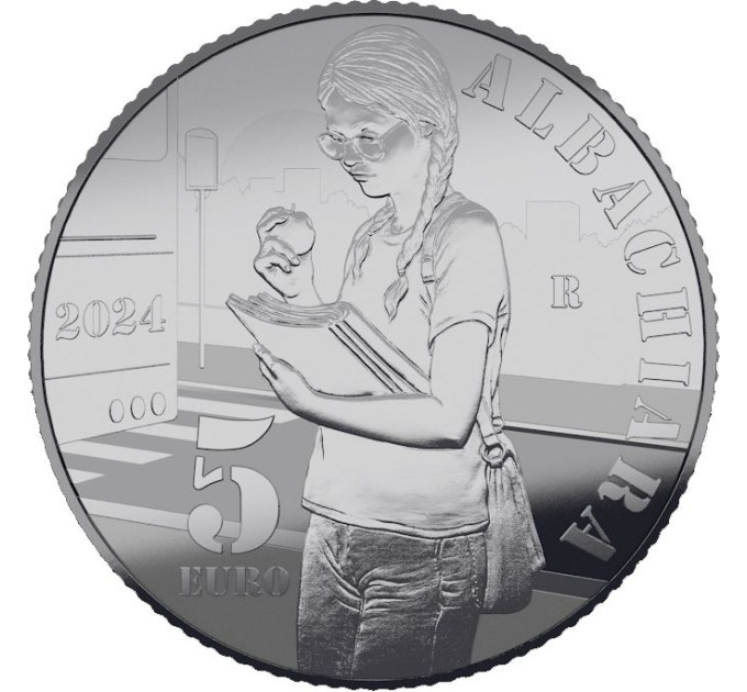 Italie 5 euros Argent PROOF 2024 - Chansons italiennes - Albachiara