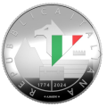 Italie 5 euros Argent PROOF 2024 - 250e anniversaire de la fondation de la Garde Financière