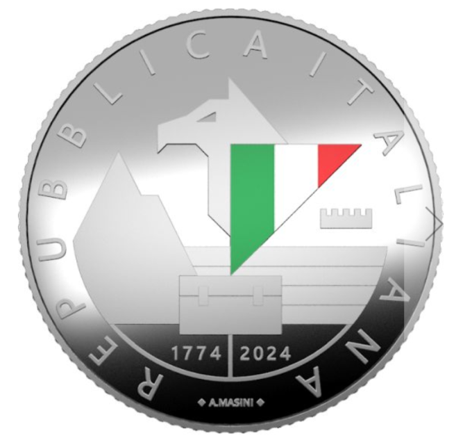 Italie 5 euros Argent PROOF 2024 - 250e anniversaire de la fondation de la Garde Financière