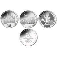 Italie 1/4 euro UNC 2025 - Jeux olympiques d'hiver de Milan Cortina