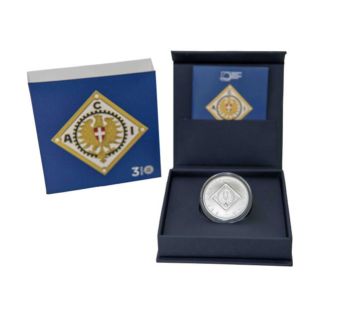 Italie 3 euros Argent BU 2025 - 120e anniversaire de la fondation de l'ACI - Automobile Club d'Italie