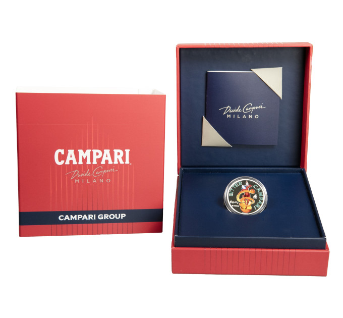Italie 4 euros Argent BU 2025 - Campari argent