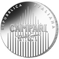 Italie 4 euros Argent BU 2025 - Campari argent