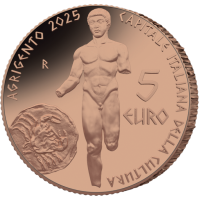 Italie 5 euros BU 2025 - Capitales culturelles italiennes - Agrigento