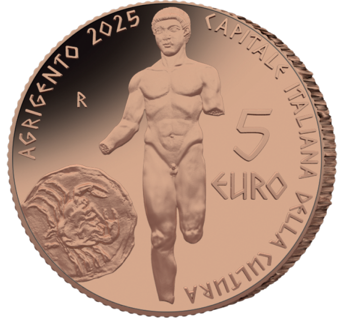 Italie 5 euros BU 2025 - Capitales culturelles italiennes - Agrigento