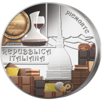 Italie 5 euros BU 2025 - Culture gastronomique et œnologique italienne – Barolo et chocolat – Piémont