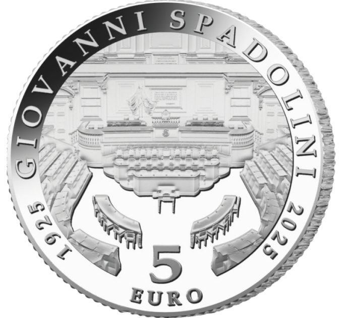 Italie 5 euro BE 2025 - 100e anniversaire de la naissance de Giovanni Spadolini