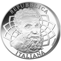 Italie 5 euros Argent BU 2025 - 550e anniversaire de la naissance de Michelangelo